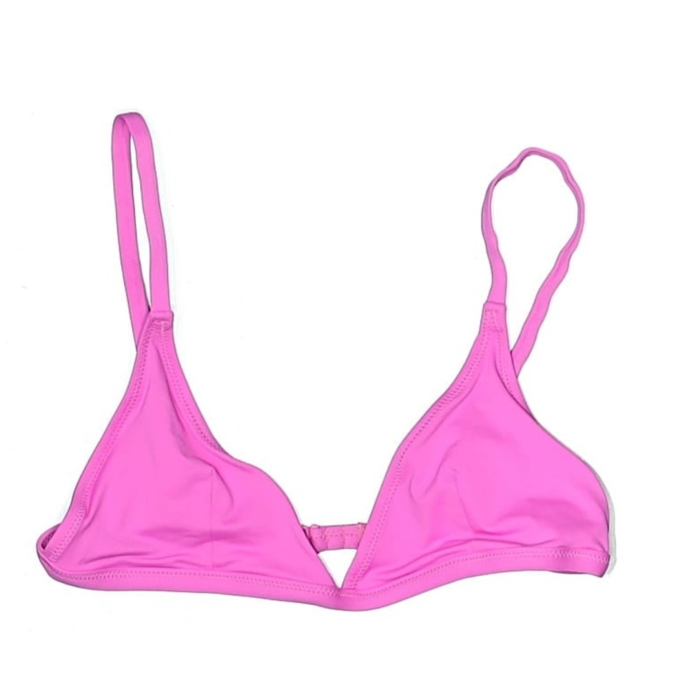 SKIMS adjustable triangle bikini top in neon orchid size small